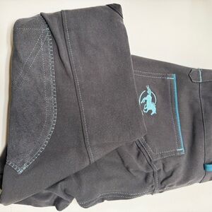 Pipers Gray Breeches with Blue Stitching